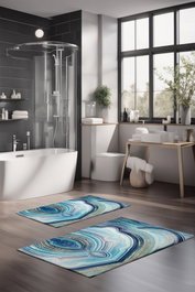 Mijölnir Juego de alfombrillas de baño CT-5026, 2 piezas